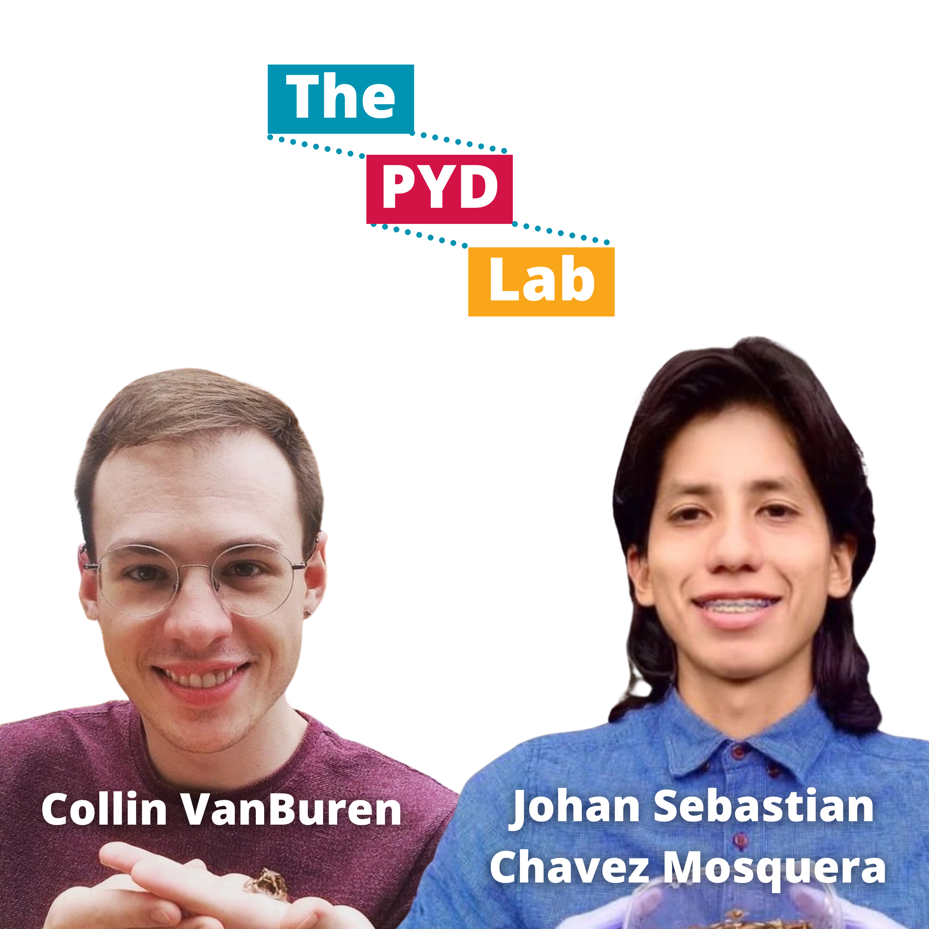 a photo of the two podcast speakers